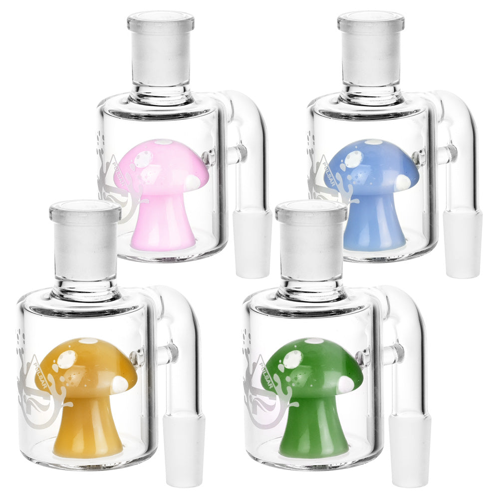 Pulsar Dry Mushroom Ash Catcher - 14mm M/90D/Colors Vary